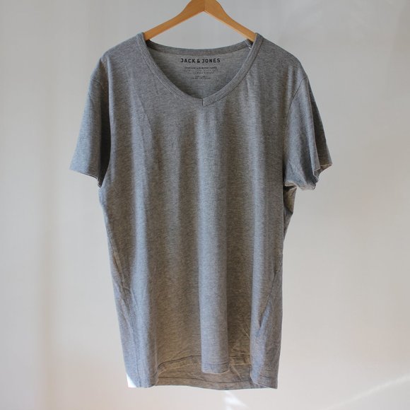 2/20$ Jack & Jones Gray T-Shirt Size XL - Picture 1 of 5